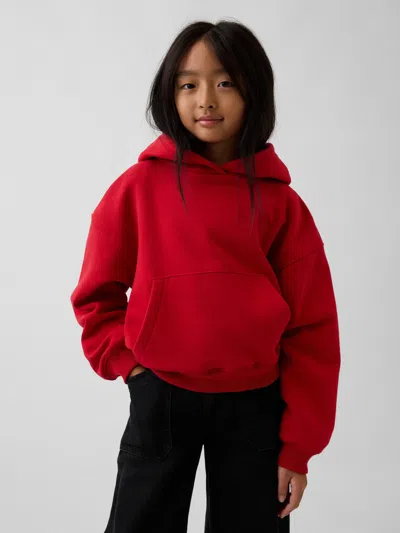 Gap Kids Vintagesoft Relaxed Hoodie In Red