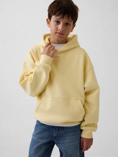 Gap Kids Vintagesoft Relaxed Hoodie In Yellow