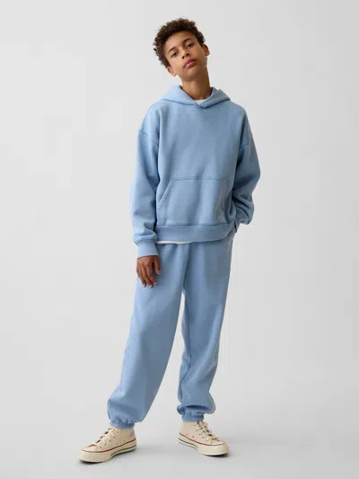 Gap Kids Vintagesoft Relaxed Joggers In Blue