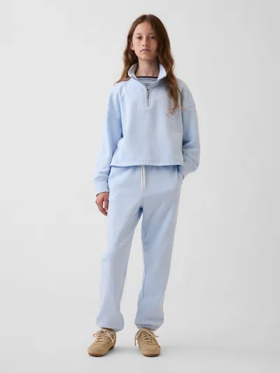 Gap Kids Vintagesoft Relaxed Joggers In Essential Blue