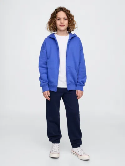 Gap Kids Vintagesoft Relaxed Logo Joggers In Tapestry Navy