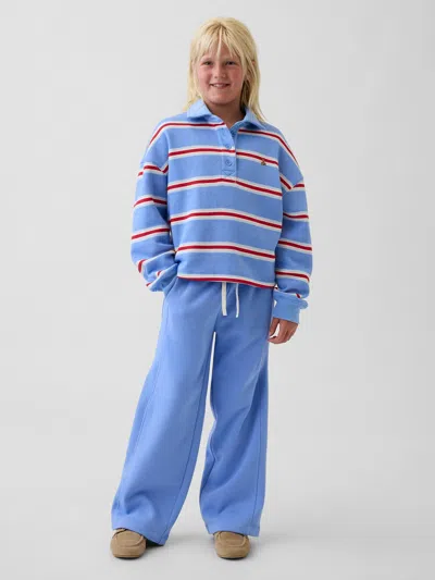 Gap Kids Vintagesoft Relaxed Sweatpants In Shirting Blue