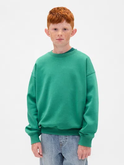 Gap Kids Vintagesoft Relaxed Sweatshirt In Irish Clover