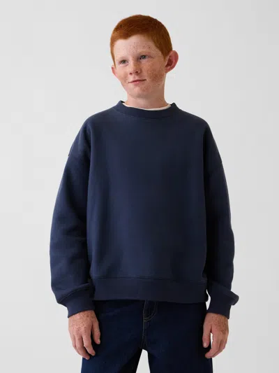 Gap Kids Vintagesoft Relaxed Sweatshirt In Vintage Navy