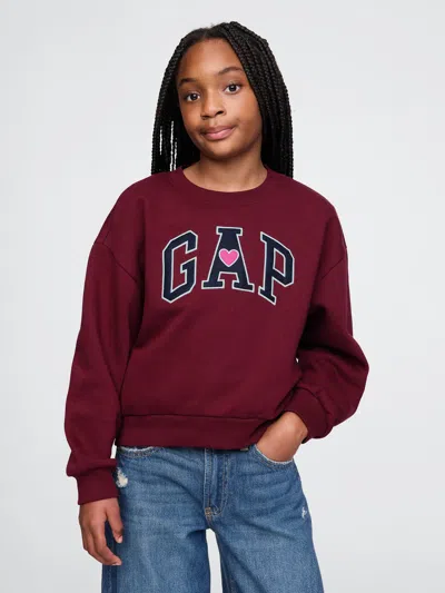Gap Kids Vintagesoft Sweatshirt In Red Delicious