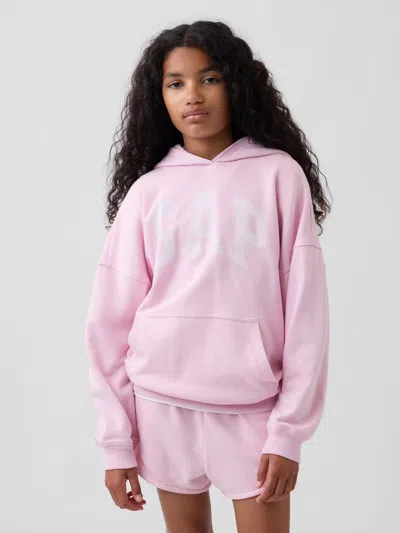 Gap Kids Vintagesoft Terry Oversized Hoodie In Rose Mist