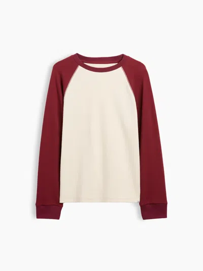 Gap Kids Waffle Raglan T-shirt In Chino