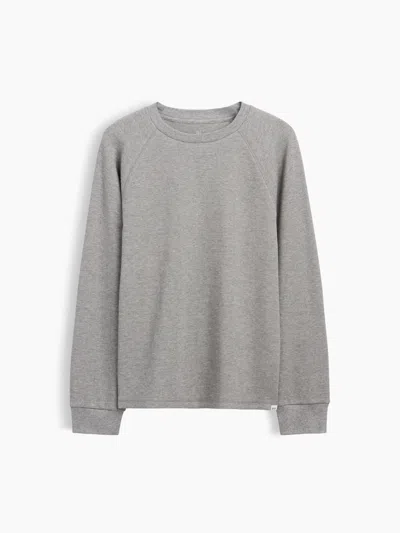 Gap Kids Waffle Raglan T-shirt In Gray