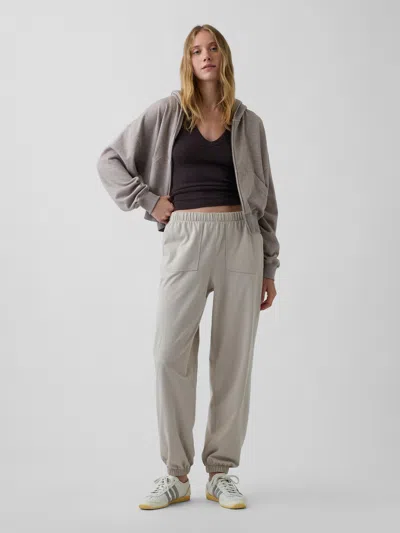 Gap Knit Relaxed Joggers In Cobblestone Beige