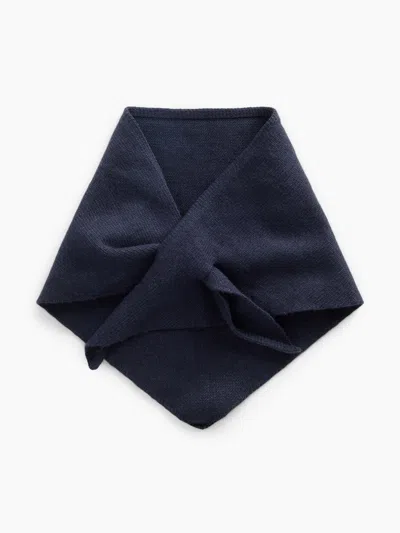 Gap Knit Triangle Scarf In Navy Uniform