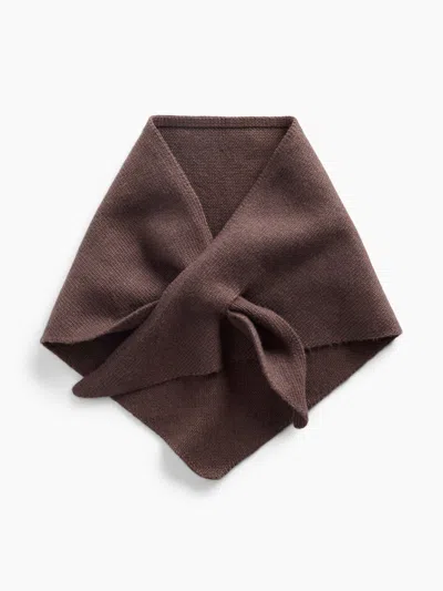 Gap Knit Triangle Scarf In Terra Brown