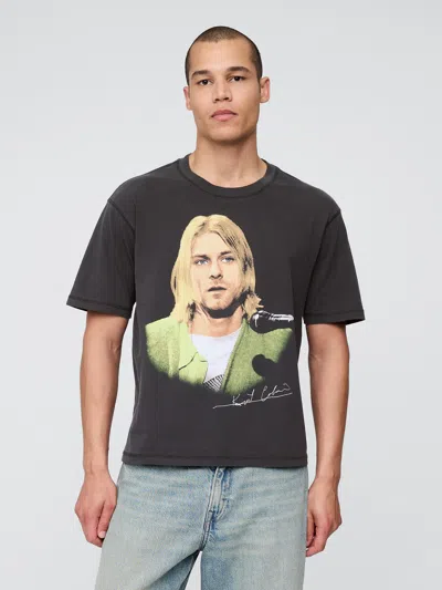 Gap Kurt Cobain Relaxed Crop Graphic T-shirt
