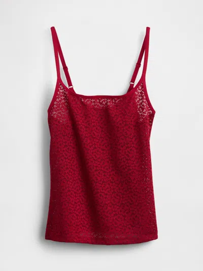 Gap Lace Cami In Sled Red