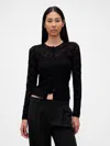 Gap Lace Cardigan In Black