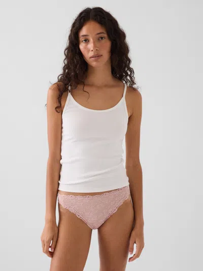 Gap Lace Cheeky Bikini In Primitive Pink