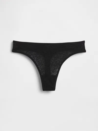 Gap Lace Thong In Black