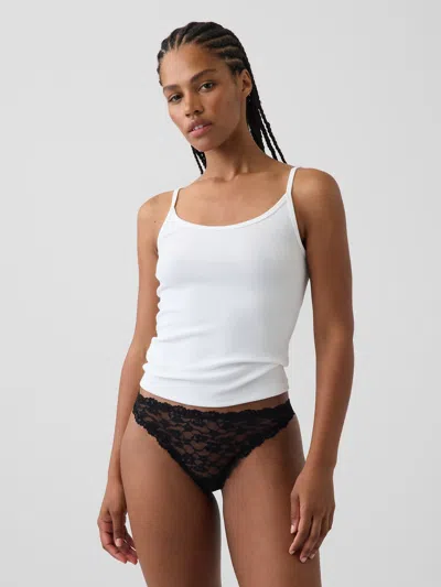 Gap Lace Thong In Black