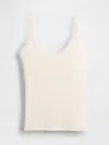 Gap Lace-trim Pointelle Cami In White