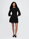 Gap Lace Voile Mini Dress In Black