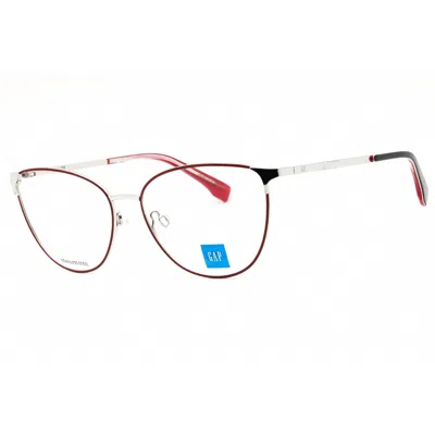 Gap Ladies Silver Tone Cat Eye Eyeglass Frames Vgp019