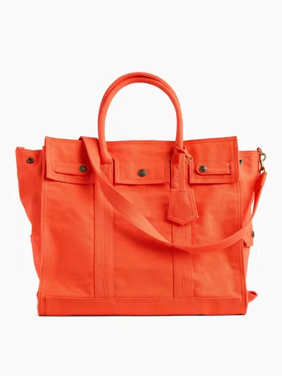 Gap Large Canvas Five Pocket Tote In Persimmon Orange