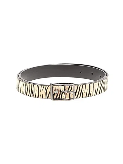 Pre-owned Gap Leather Belt In Ivory