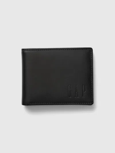 Gap Leather Wallet In Black
