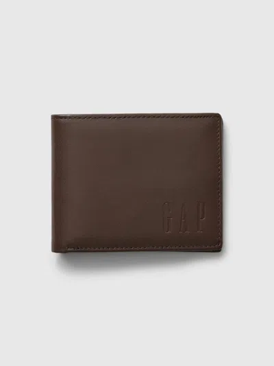 Gap Leather Wallet In Brown