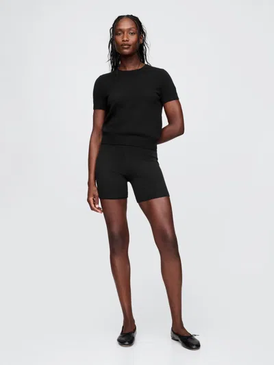 Gap Lightweight Cashsoft Bike Shorts In Black
