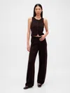 Gap Lightweight Cashsoft Tailored Pants In Brown