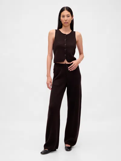 Gap Lightweight Cashsoft Tailored Pants In Brown