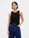 Gap Lightweight Cashsoft Tailored Vest In Black