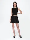 GAP LINEN-BLEND BUBBLE MINI SKIRT