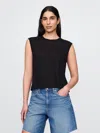 Gap Linen-blend Crewneck Shell Tank Top