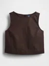 Gap Linen-blend Crop Shell Tank Top