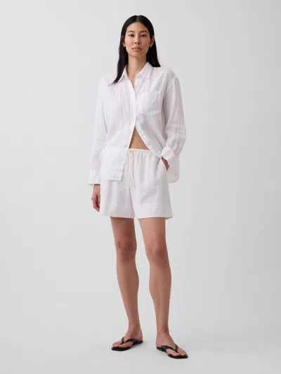 Gap Linen-blend Easy Shorts In White