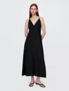 Gap Linen-blend Embroidered Halter Maxi Dress