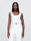 Gap Linen-blend Embroidered Vest