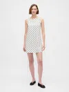 Gap Linen-blend Mini Shift Dress In Multi