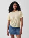 Gap Linen-blend Relaxed T-shirt In Multi