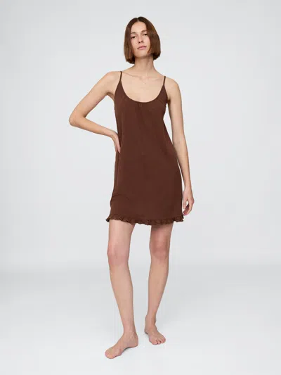 Gap Linen-blend Ruffle Pj Dress