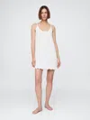 Gap Linen-blend Ruffle Pj Dress In White