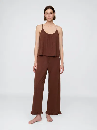 Gap Linen-blend Ruffle Pj Pants