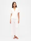 Gap Linen-blend Ruffle Pj Pants In White