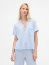 Gap Linen-blend Ruffle Pj Shirt