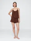 Gap Linen-blend Ruffle Pj Shorts