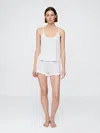 Gap Linen-blend Ruffle Pj Shorts In White