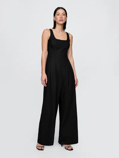 Gap Linen-blend Seamed Jumpsuit