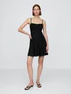 Gap Linen-blend Shirred Bodice Mini Dress