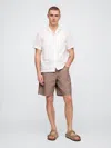 Gap Linen-cotton Easy Shorts In Mountain Trail